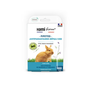 Pipettes antiparasitaires répulsives pour lapin - Hamiform